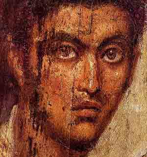 A Young Man,  Hawara, ca 50-60 (Berlin, Neues Museum, AM 19722)